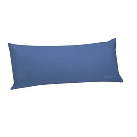 AIMANE® Long Bolster Pillowcase Cover - Body Pillow Neck Support - Orthopaedic Bolster Pillowcase Cover Nursing Pregnancy Support Long Pillowcases (Double 4.6FT, Blue)