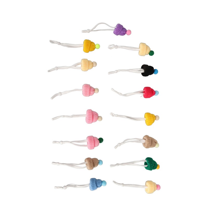 15pcs Small Christmas Knit Hats Exquisite Innovative Cute Stylish Small