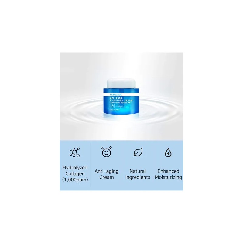 Lebelage Crema Facial cido Hialurnico Antiedad 100ml Corea
