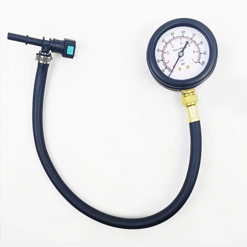 Aswalling Automobile Fuel System Gasoline Motorcycle Pressure Tester 0-100PSI 6.3/7.89/9.49