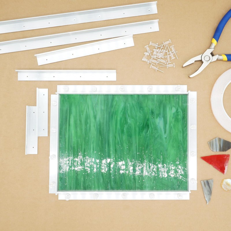 ZAWAGIIK Layout Block System for Stained Glass Panels 6" Pack