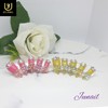 Ribbon dress handmade nail tips - Short Oval / 리본원피스