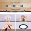 CycevSun 12 Pack Black Recessed Lights 6 Inch, Dimmable Canless