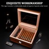 CIGARWONG Cigar Humidors Spanish Cedar Holds 25-35 Cigars Desktop Box