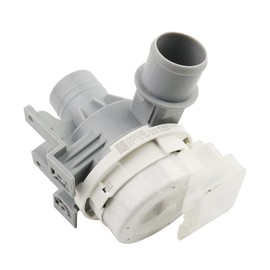 Washer Drain Pump Assembly Compatible with LG Washer Replace EAU63743803, NTWC021S03, NTWC021SA3, AHA75673404