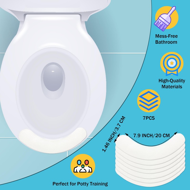 Toilet Splash Guard - 7pcs Pee Guard Pad for Toilet