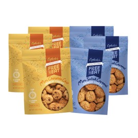Cybele’s Free To Eat Gluten-Free & Vegan Mini Cookies - Plant-Based, Dairy, Soy, & Nut Free - Soft-Baked School Safe Snack For Kids & Adults - Variety Pack (Pack of 6)