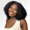 Beauhair 4C Edges Afro Kinky Curly Lace Closure Wigs Human
