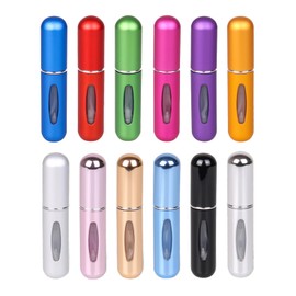 Xorim 12 PCS Portable Perfume Bottles Refillable, 5ml Travel Size Perfume Refill Bottle, Portable Cologne Sprayer, Fits Easily into Pocket Purse or Travel Bag