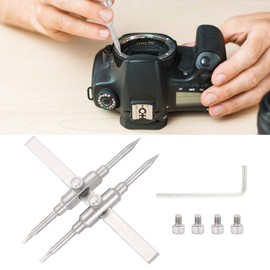 Maranon Camera Lens Key, 10 mm - 130 mm Professional Repair Tool Set for DSLR Lenses, Double Head, Silver, Approx. 14 x 12 x 2 cm/5.5 x 4.7 x 0.8 Inches