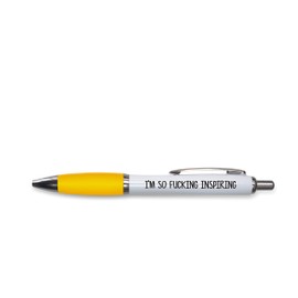 Rude Pens For Adults | Funny Boss Gifts Leaving Presents For Colleagues | Silly Ballpoint Pen Novelty Funky Stationery Quirky Gift Office Desk Accessories (Yellow_PAP51)