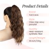 18" Ponytail Extension, Claw Clip Ponytail Extensions for Women Wavy