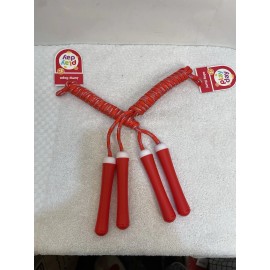 Play Day Lot Of 2 Red Kids Skipping Rope Toy Sports Equipment Jump Rope