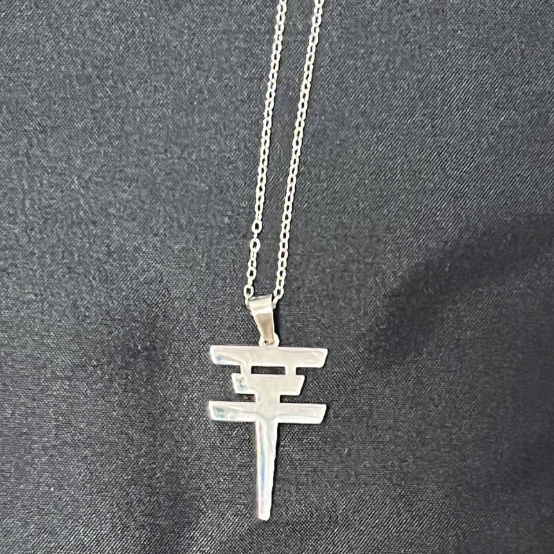 BTREEFLO Tokio Hotel Necklace Silver Tokyo Hotel Merch Stainless Steel