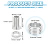PATIKIL M10x20mm Hex Bolt and Nut Kit, 20 Sets of