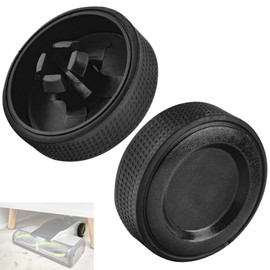 2 Pack Upgraded Replacement Wheel for Ryobi Cordless Stick Vacuum 18v One+ Hp & 18v One+ PCL720K, PBLSV716K, Silicone Replacement Wheels, Quiet and Non-Slip