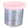 4Pcs Ice Cream Pints Containers and Lids Large Capacity Round