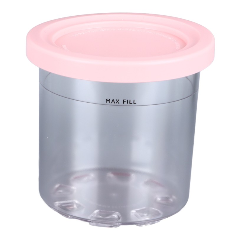 4Pcs Ice Cream Pints Containers and Lids Large Capacity Round