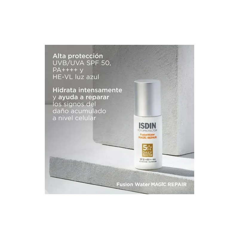 Fotoprotector Fusion Water Magic Repair Spf50 50ml Isdin