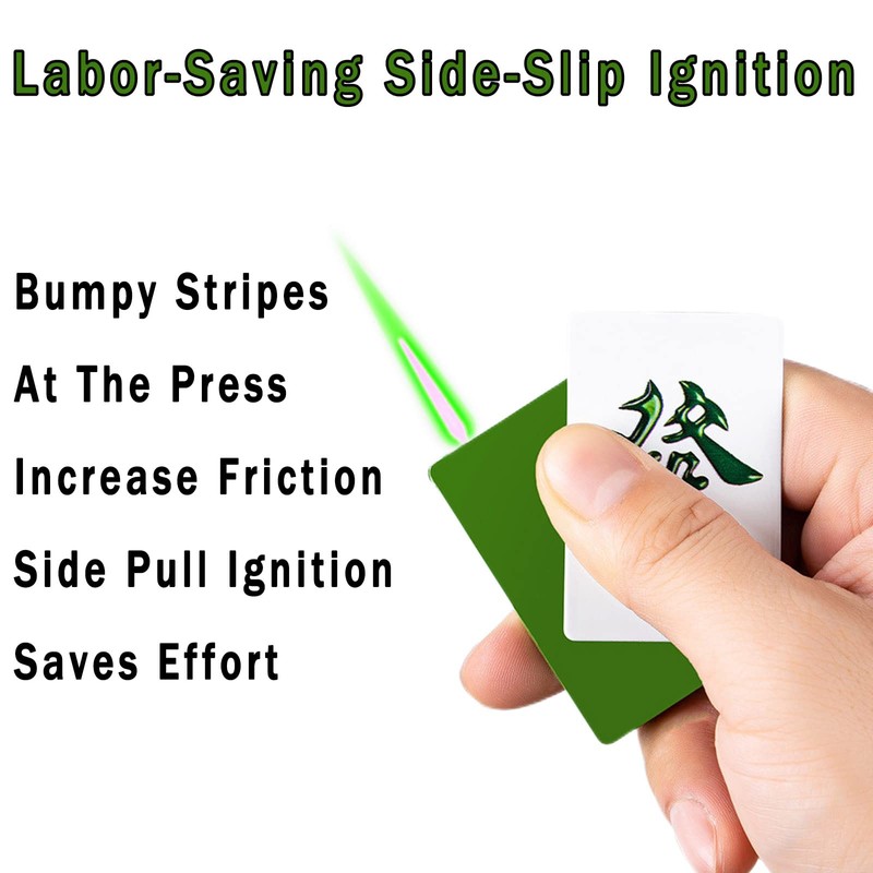 MYCHUS Torch Lighter, Cool, Mahjong Shape Design, Fillable, Adjustable, Windproof