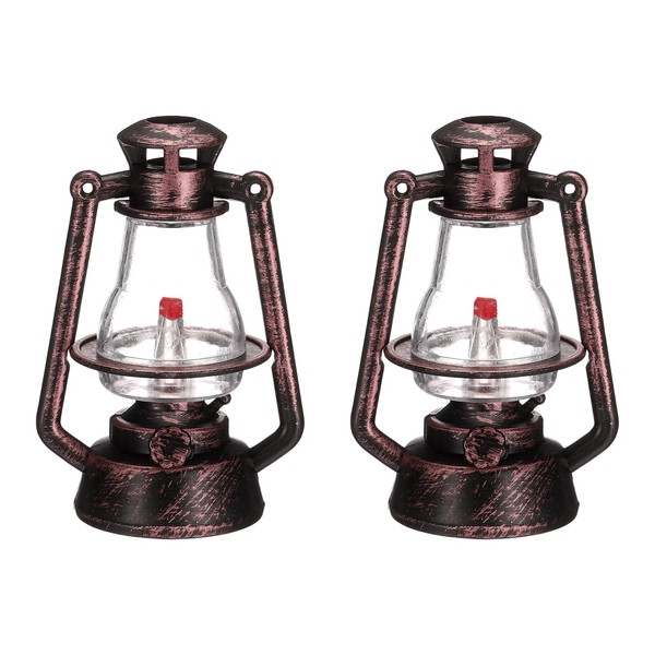 CoCud Dollhouse Miniature Lantern, 2.76" Height, Plastic Mini Vintage Hanging