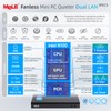 MeLE QuieterDL Dual LAN Fanless Mini PC,Micro Desktop Computer N100