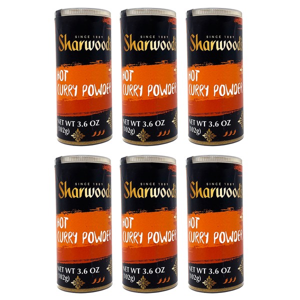 Sharwoods Hot Curry Powder 3.6 oz - Pack of 6