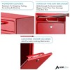 AdirOffice Mailboxes for Outside Wall Mount Large with Key Lock,