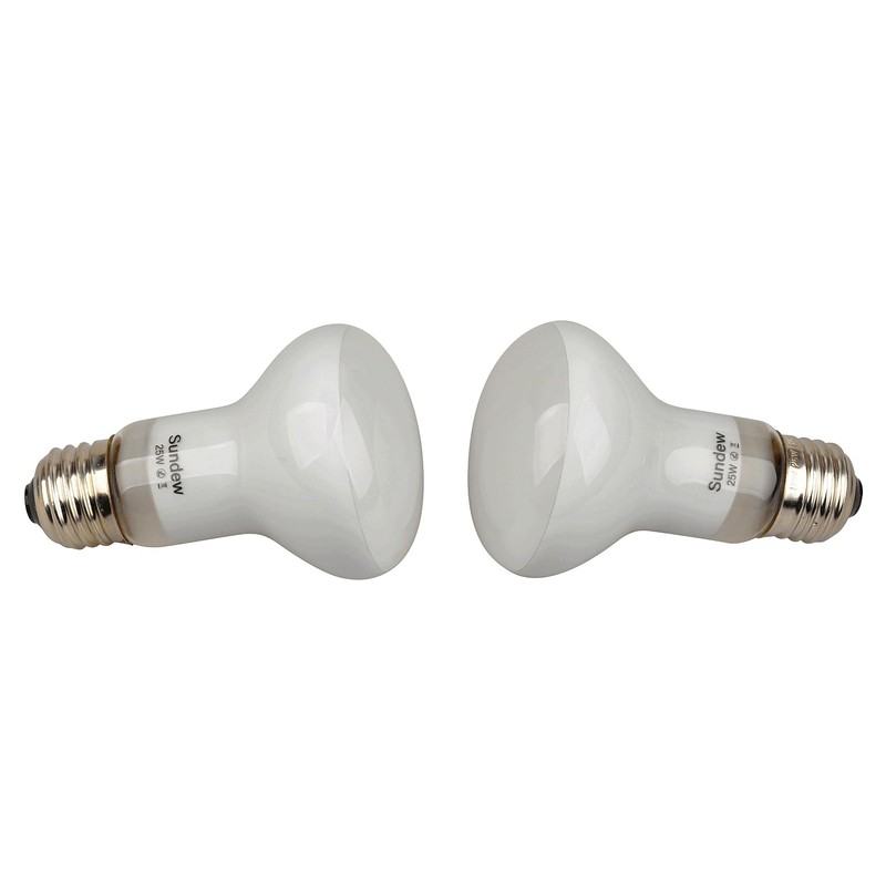 Sundew 2-Pack Reptile Heat Bulb, Dimmable Basking Spot Lamp for