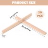20 Pcs Wood Strips Slats1/4 x 1 x 12 in,