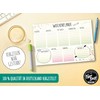 TypeStoff BA-01498 A5 Weekly Planner Pad 50 Pages