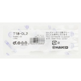 Hakko T18-Dl2 - T18 Series Soldering Tip For Hakko Fx-888/Fx-8801 - Chisel - 2 mm X 22.5 mm
