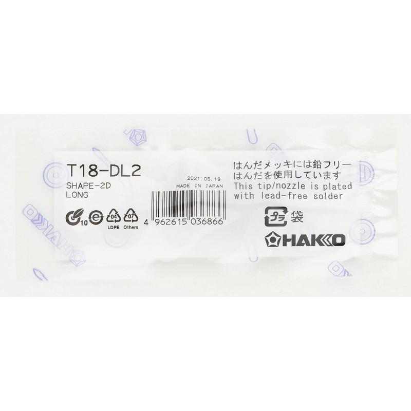 Hakko T18-Dl2 - T18 Series Soldering Tip For Hakko Fx-888/Fx-8801