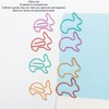 100pcs Paper Clips Prevent Slip Cute Rabbit Shaped Decorative Bookmark
