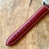 diloy Sporty Watch Strap Made of Smooth Cowhide Leather with