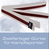 Ju-Sports Budogürtel Belt, White/Brown, 220