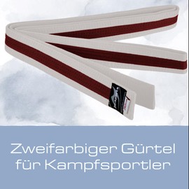Ju-Sports Budogürtel Belt, White/Brown, 220
