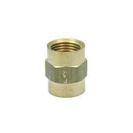 LTWFITTING Brass BSP Pipe Fitting 1/2-Inch Female BSPP Coupling Water Boat (Pack of 5)