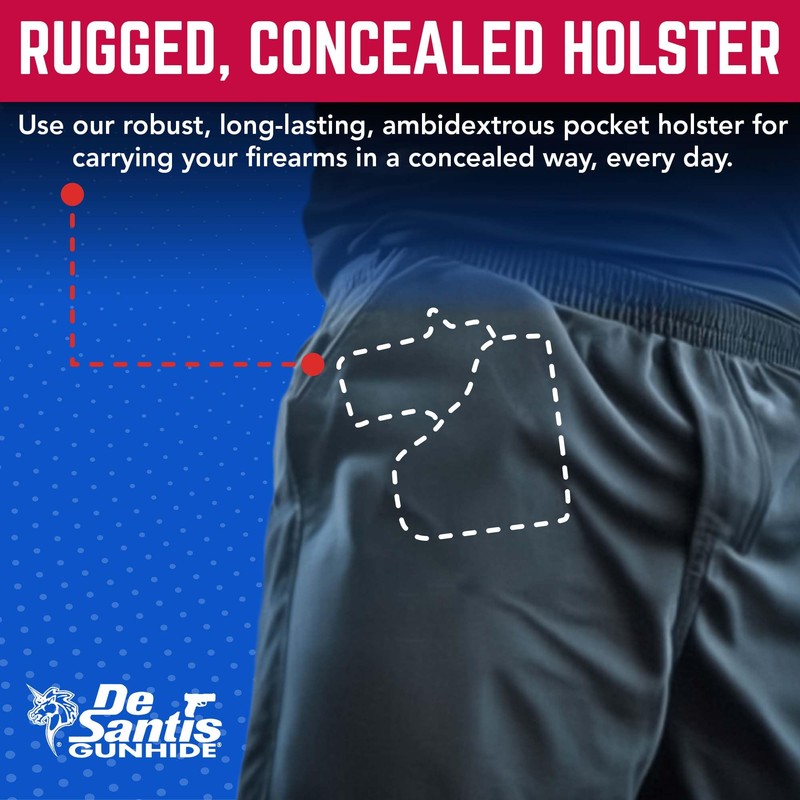 DeSantis Nemesis Pocket Holster - Concealed Carry, Fits KAHR P380,
