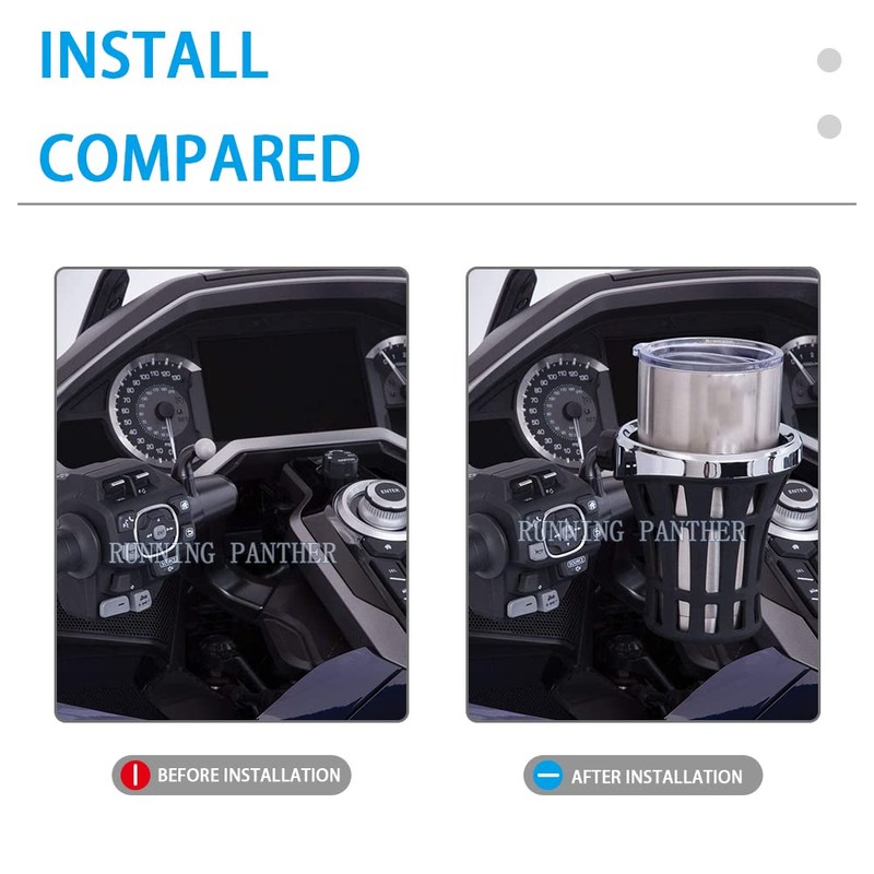 New Motorcycle Drink Cup Holder Water Bottle Cup Basket Cup