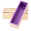 ZOENHOU 3PCS 42oz Soap Molds, Flexible Rectangular Silicone Soap Making