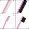 LIDOUK Hair Brush Set with Edge Brush, Bristle Brush, Rat