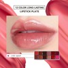 12 Lip Color Palette,Lip Palette Long Lasting Matte Cream Lipstick