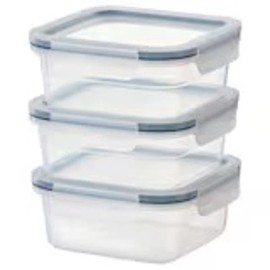 IKEA 365+ Square Food Storage Trio Leftover Heroes Lids Included
