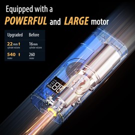 Tccbac Car Tyre Inflator Air Compressor Fast Car Tyre Pump Electric Bike Pump with Digital Pressure Gauge LED Light 150PSI Portable Air Pump for Car Tyres Motorbikes Balls