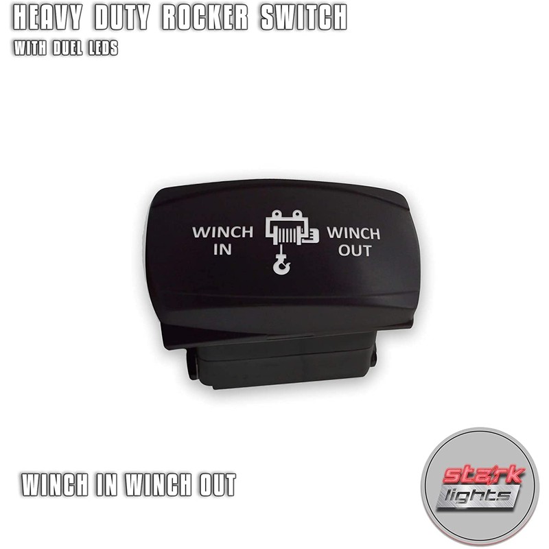 WINCH IN WINCH OUT - Red - STARK 7-PIN HORIZONTAL