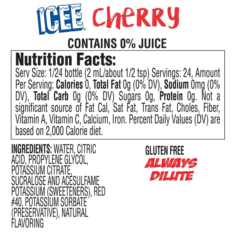 ICEE Zero Calorie Liquid Water Enhancer Flavor Drops - 1.62
