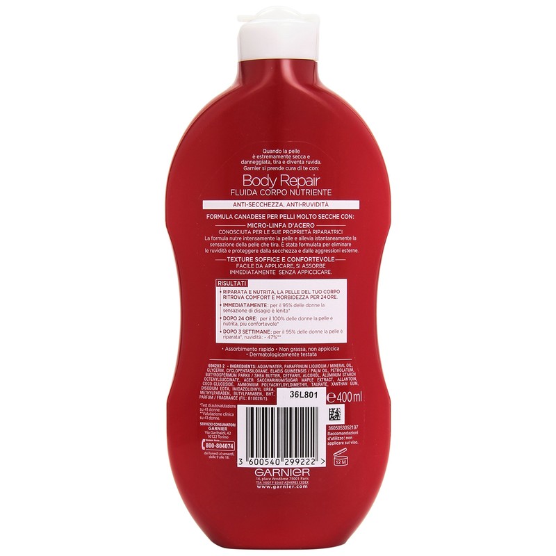 Moisture Crema Fluida Skin Naturals Body Repair 400 ml