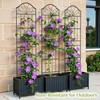 Metal Trellis for Climbing Plants Outdoor, 70 * 19.7 Inch