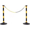 MACHSWON 2m Plastic Chains Barrier Safety Post Cone Isolation Fence